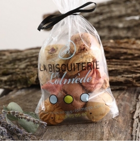 12 mixed macaroons in a bag - La Biscuiterie Lolmede