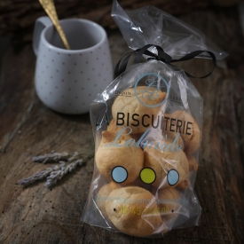 12 natural macaroons in a bag - La Biscuiterie Lolmede