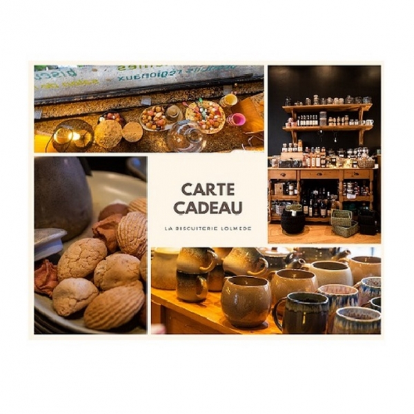 CARTE CADEAU - La Biscuiterie Lolmede